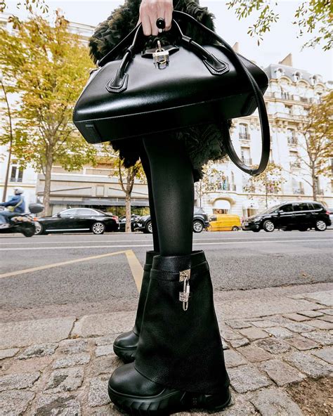 givenchy shark lock platform review|givenchy shark lock biker boots.